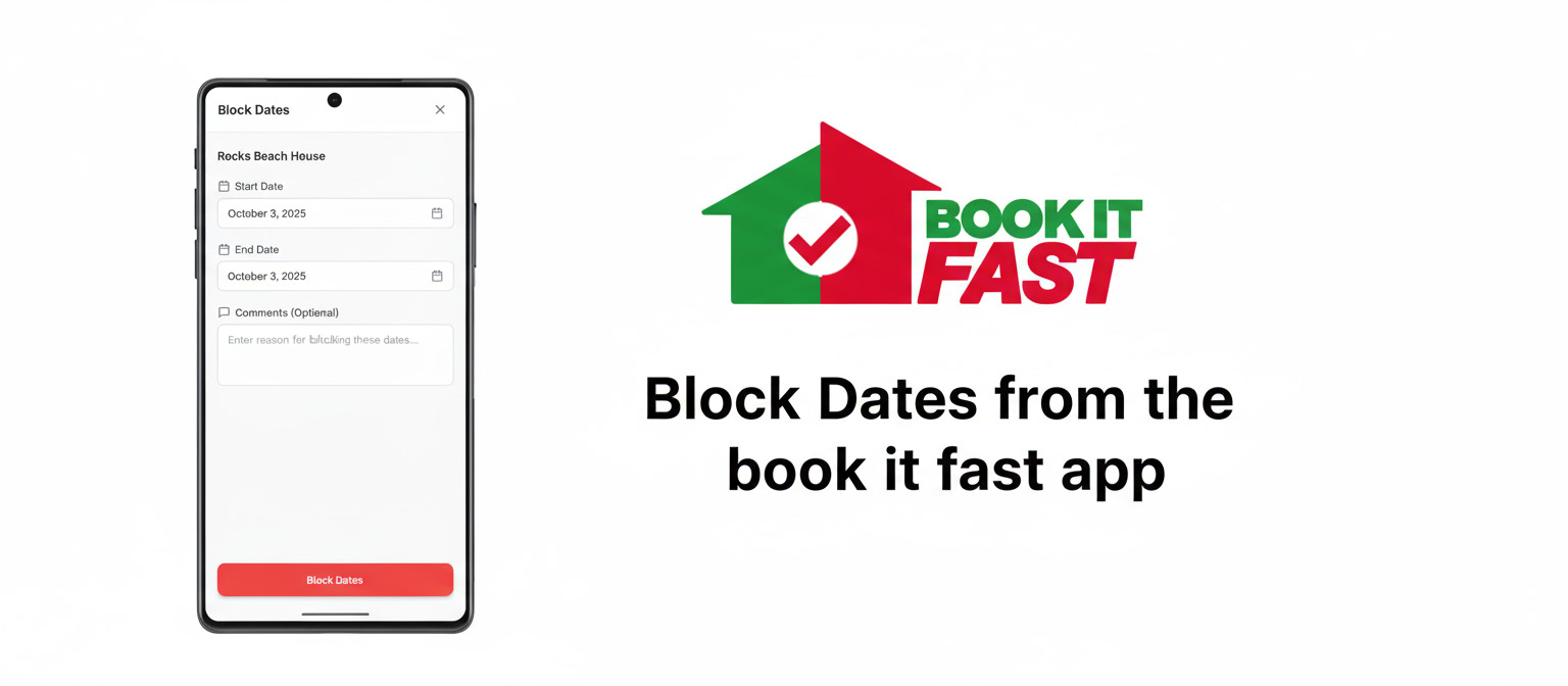 Block and Unblock Dates from the App